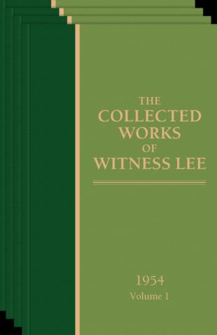 Collected Works of Witness Lee, 1954, The (vols. 1-4)