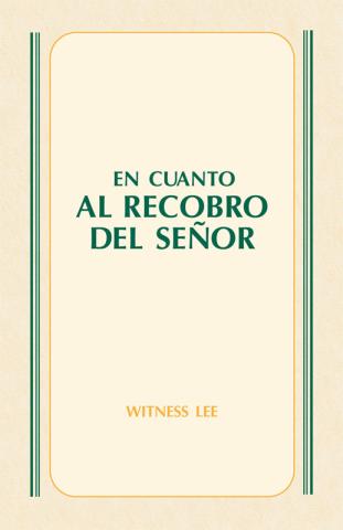 Concerning the Lord's Recovery