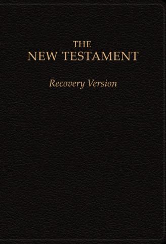 New Testament Recovery Version (Black, Bonded Leather, Large)